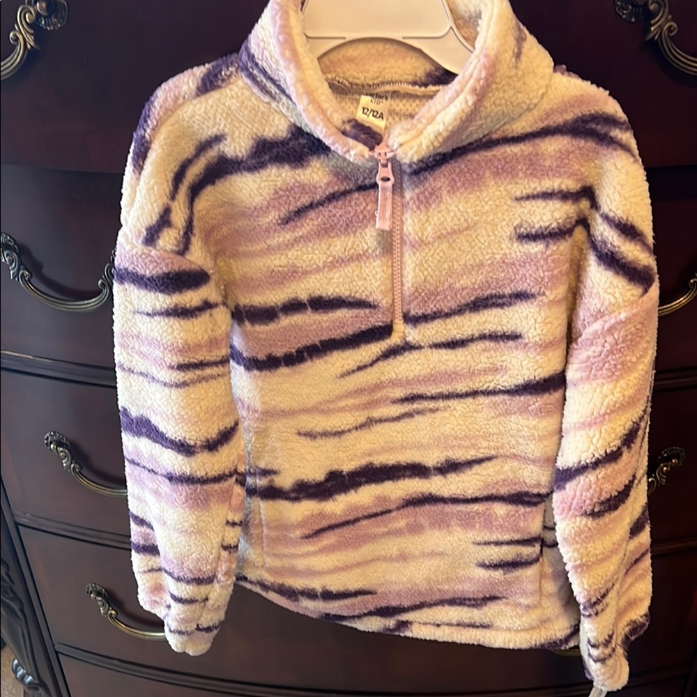 Carter’s Kid Purple and Cream Cowl Neck Sweater